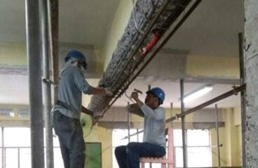 installation of rebar-pedro guevarra elementary school-manpower