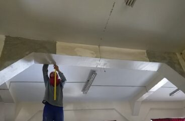 surface preparation claro m.recto highschool building-rmbrci-manpower-beam repair