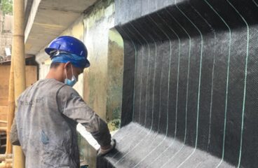 application of carbon fiber sheet (CFS)-girder-R-10 southbound-rmbrci