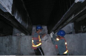 application of carbon fiber sheet (CFS) on girder-ramon magsaysay bridge 1-rmbrci