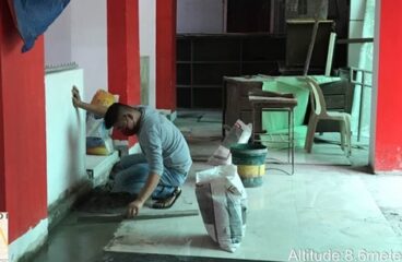 restoration of tiles ground floor-earist-rmbrci